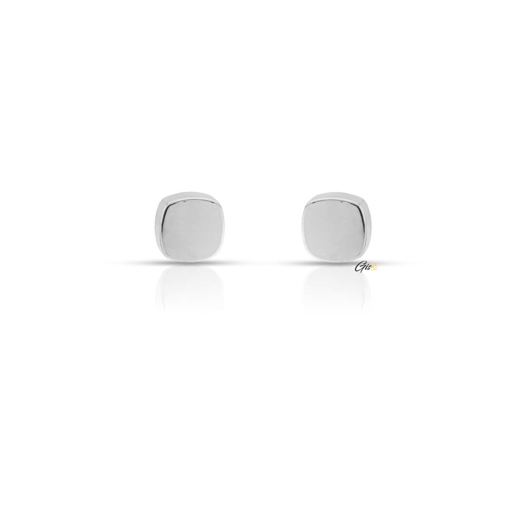 Cubic Chiclets Earrings - AQUA CHIC 755 Stainless Steel
