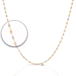 chaîne bicolore or-platine, fabriquée en cuivre Gisoo Jewels Bijoux