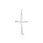 Pendentif Croix Lumière Argentée pendentif croix, croix argentée, bijou religieux femme, bijou spirituel