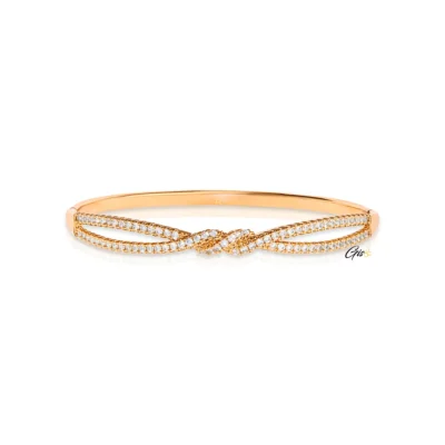 Bracelet rigide Torsade Éblouissante – BRILLIANCE 1032