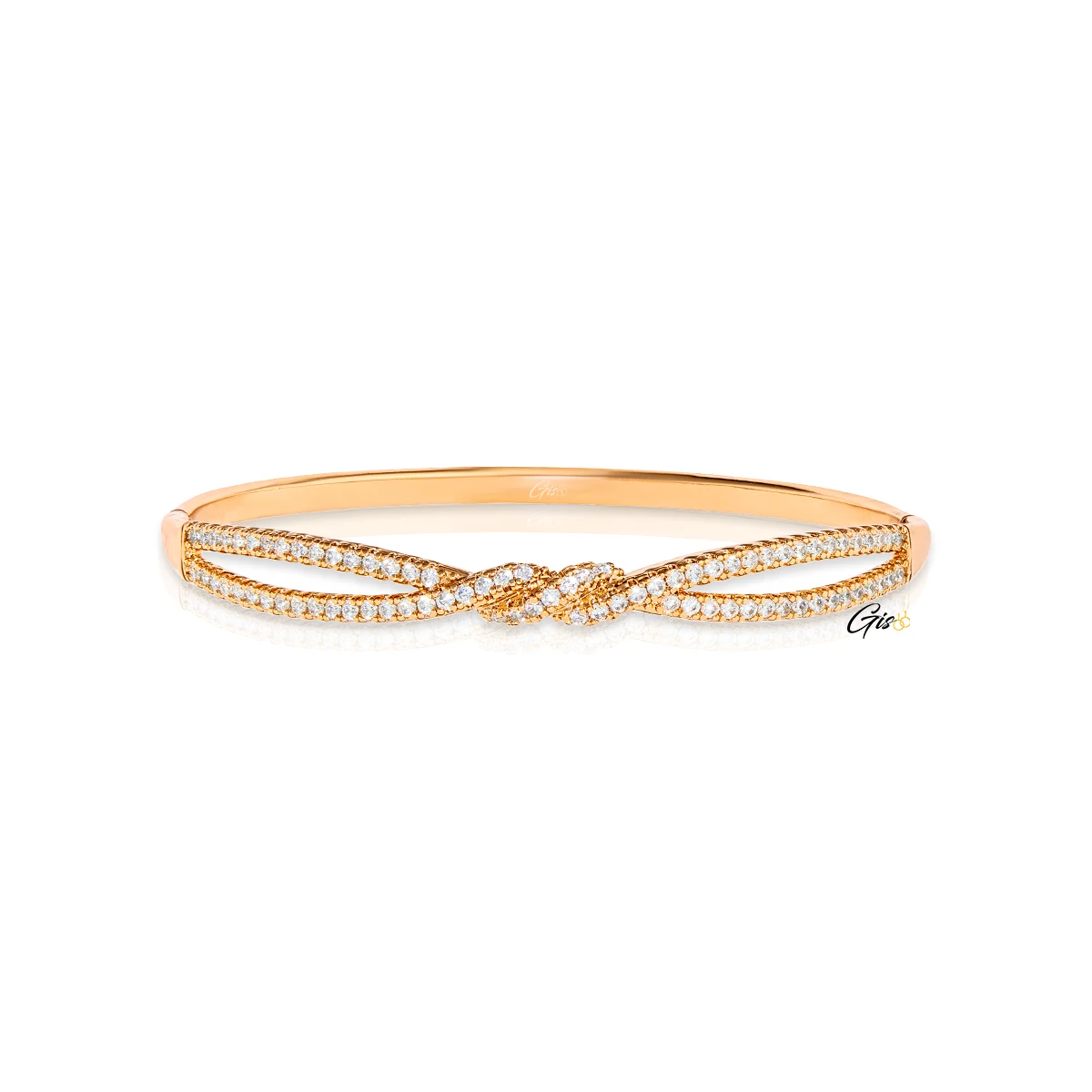Bracelet rigide Torsade Éblouissante – BRILLIANCE 1032