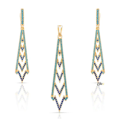 Gisoo Jewels, set pendentif et boucles d’oreilles